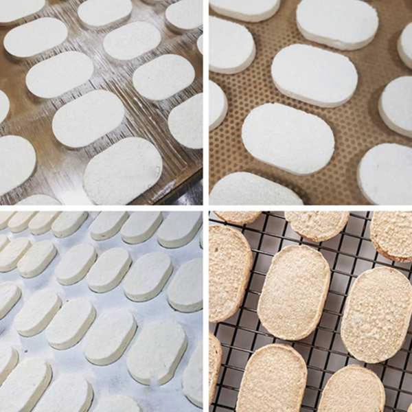 2X Klar Polykarbonat Dacquoise Kakeform Oval Dakovaz Makronform Kakedekorasjonsverktøy Bakeform