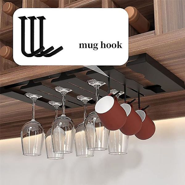 Vinglasställ - Under Skåp Högbenställ, Vinglasställ Glas Köksförvaring Hängare