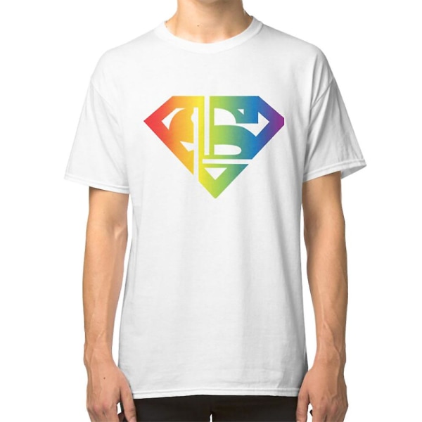 Supercorp Symbol - Regnbue T-skjorte XXXL