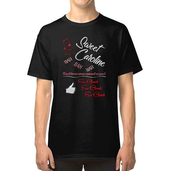 Design-illustraatio Sweet Caroline -paita XXL