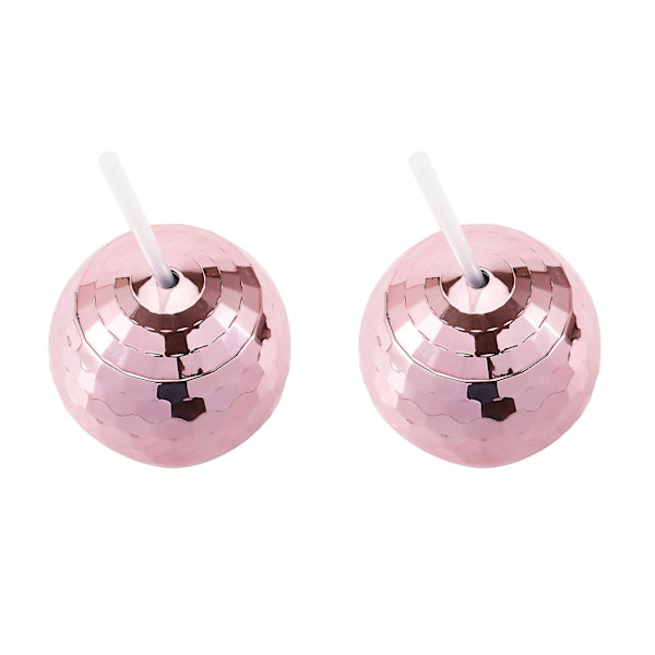 4x Glitterboll Cocktailglas Nattklubb Bar Fest Ficklampa Sugrör Vinglas Drickande Sirap Teburk