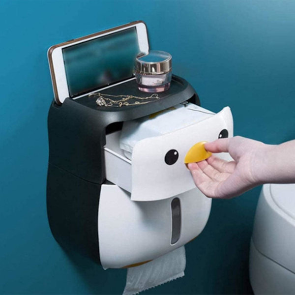 WC-paperi laatikko, kylpyhuoneen vedenkestävä seinäasennus WC-paperiteline