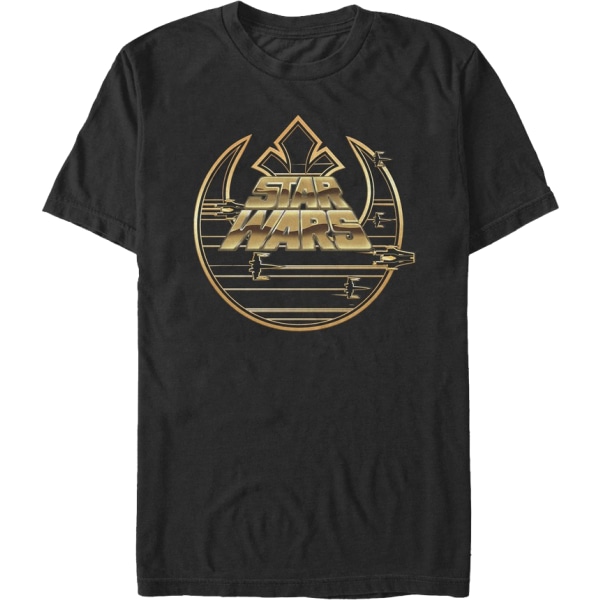 Rebel Alliance og filmlogoer Star Wars T-skjorte S