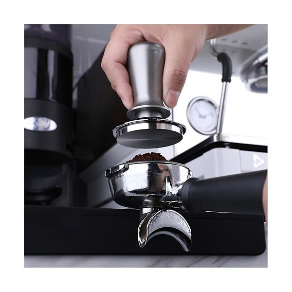 Kaffetamper med konstant tryck 58mm espressodispenser rostfritt stål kraftpulverhammare kaffe