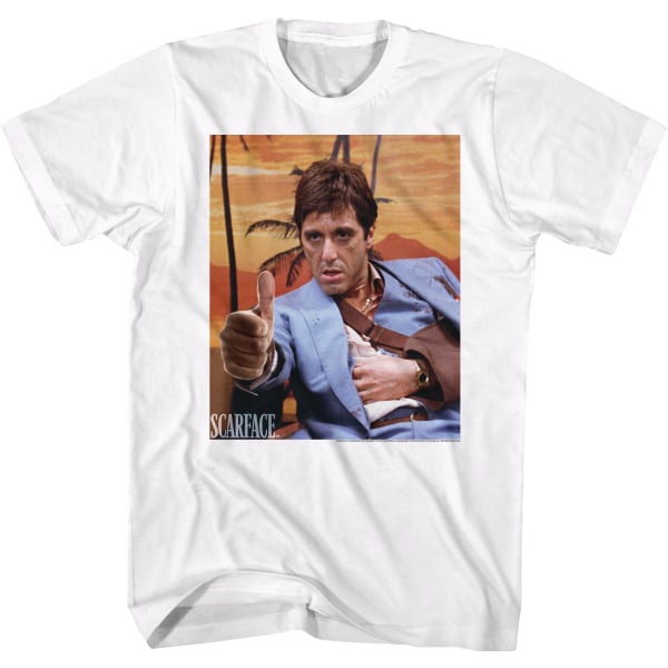 Tony Montana Tummen Upp Scarface T-shirt M