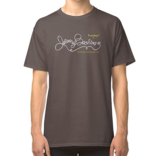 Jeremy Bearimy i hvid (med notation) T-shirt darkgrey M