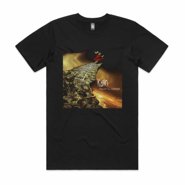 Korn Follow The Leader Album Cover T-skjorte Svart S