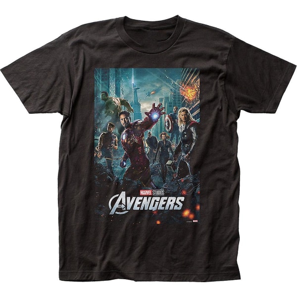 Movie Poster Avengers Marvel Comics T-Shirt S