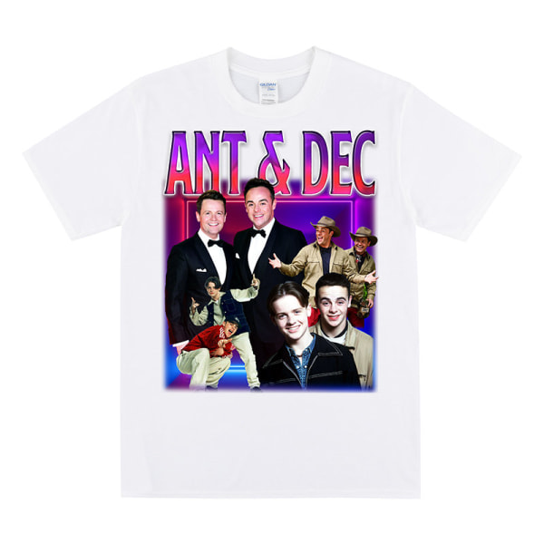 ANT & DEC Homage T-shirt White M