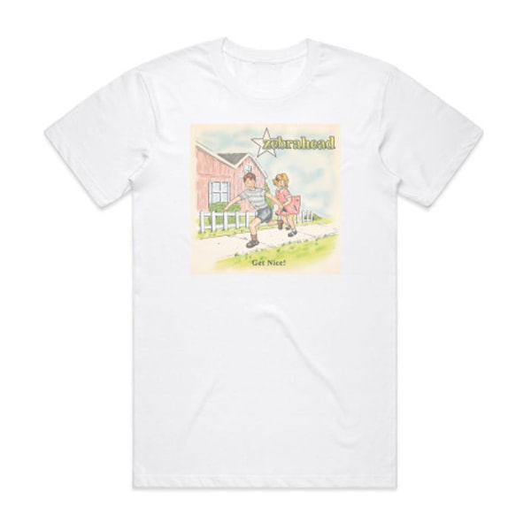 Zebrahead Get Nice Album Cover T-Shirt Vit M