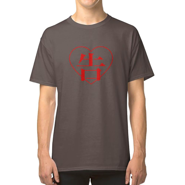 Kaguya-sama: Love Is War titel Hjerte T-shirt darkgrey L