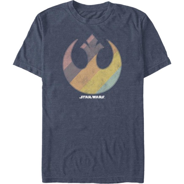 Rainbow Rebel Alliance Logo Star Wars T-shirt XXL