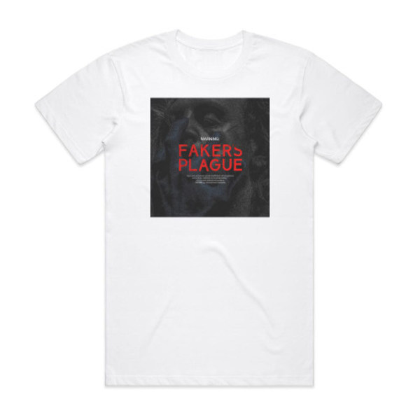 While She Sleeps Fakers Plague Album Cover T-skjorte Hvit XXXL