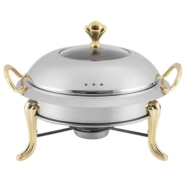 1st Mini Hot Pot Grythållare Rostfritt Stål Hot Pot Set Härdat glaslock Hot Pot Buffet Pan f