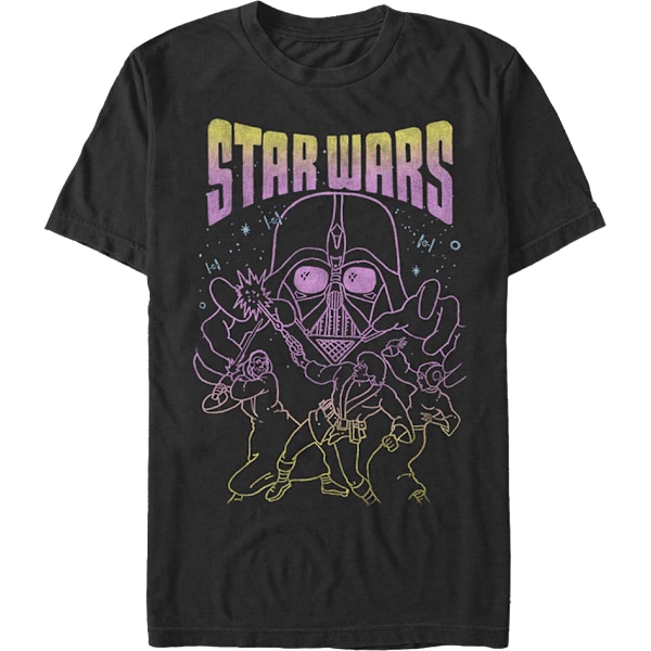 Neon Sketch Star Wars T-shirt XL