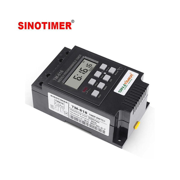 Tm616b-4 Tidskontrollbrytare Intelligent Brytare Timer Gatulampa Strömtidsbrytare 30a