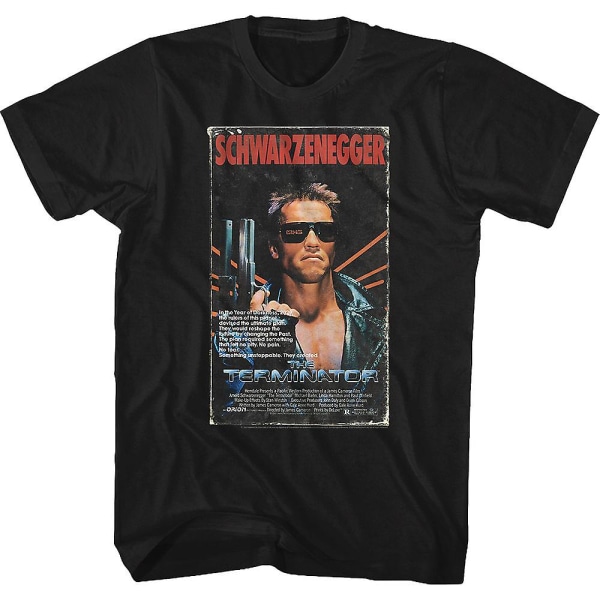 VHS Box Cover Artwork Terminator T-Shirt L