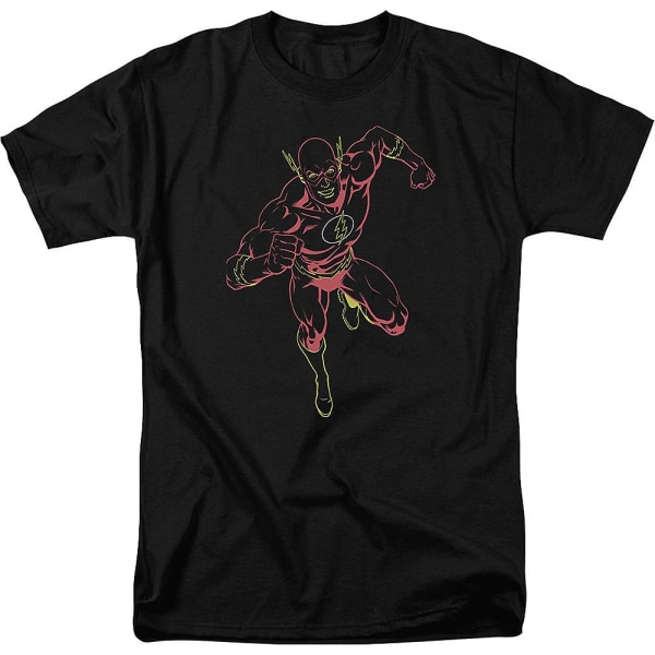 Neon Flash DC Comics T-skjorte S