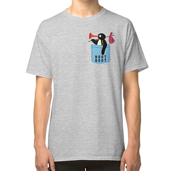 Angry Pingu Noot Noot Pocket Officiell Merch T-shirt white XL