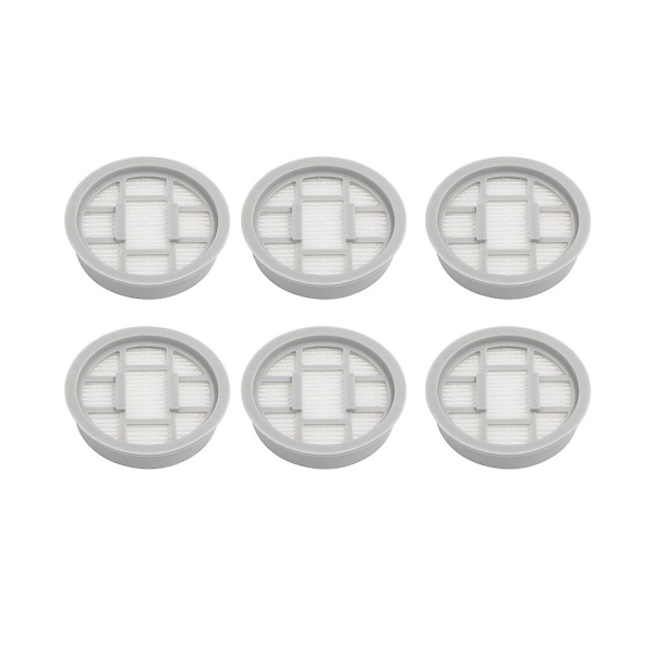 6 stk. Erstatningsfiltre for Delmar Vc20 Vc21 Håndholdt støvsuger Tilbehør Filter He