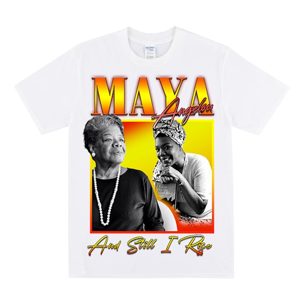 MAYA ANGELOU Hyldest T-shirt White XL