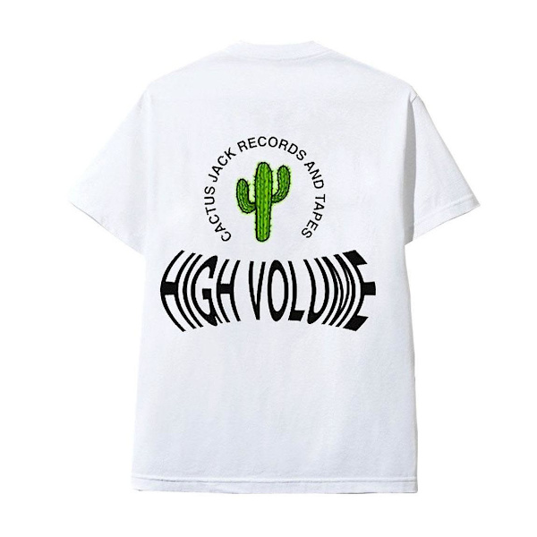 Cactus Jack T-paita Blanc High Volume Travis Scott M