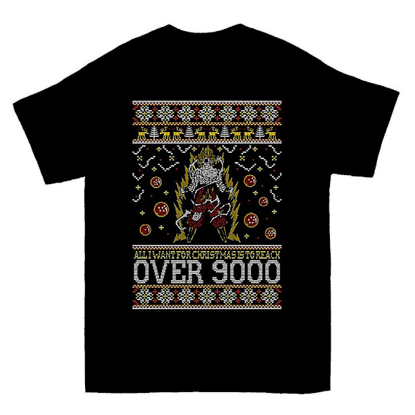 Morsom Dragon Ball Z Stygg Jul-T-skjorte M