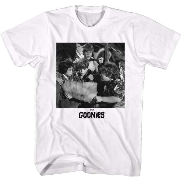 Svart och vit vindsvåningsbild Goonies T-shirt M