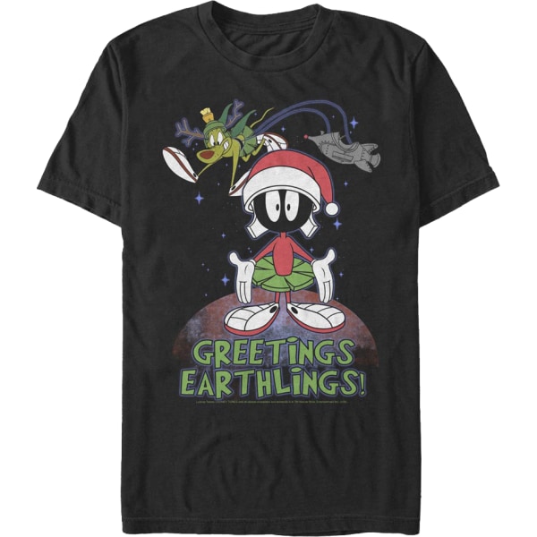 Greetings Earthlings Marvin The Martian Looney Tunes T-skjorte XXXL