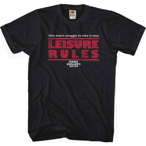 Leisure Rules Ferris Bueller's Day Off T-Shirt XXXL