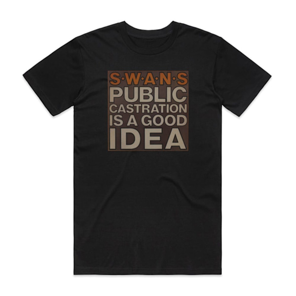 Swans Public Castration Is A Good Idea 1 Album Cover T-Shirt Sort M