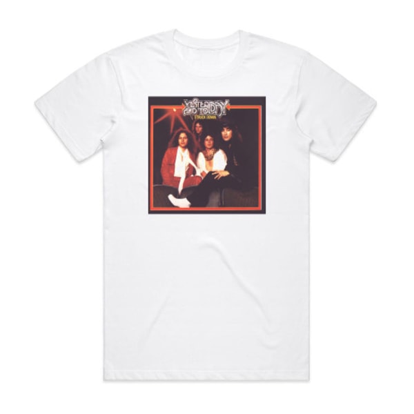 Y och T Struck Down Album Cover T-Shirt Vit XXXL