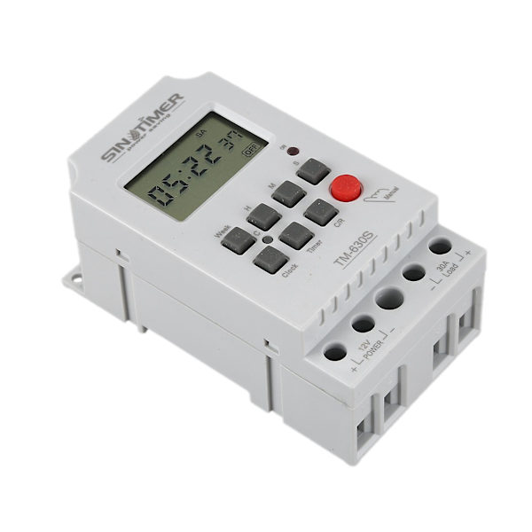 3X Sinotimer Tm630s-4 12V Sekundkontrolltimerbrytare Stor Skärm Digital Display