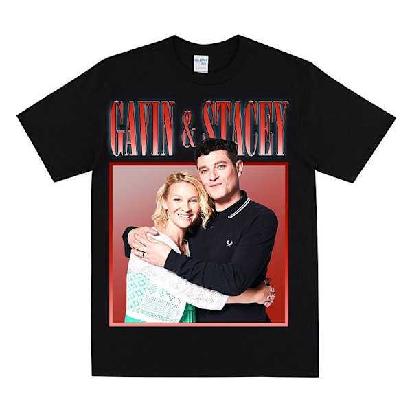 GAVIN & STACEY Kunnianosoitus T-paita Black L