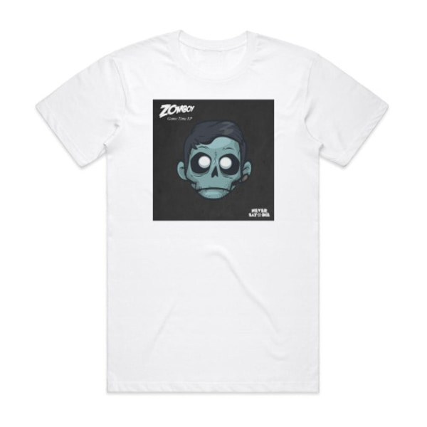 Zomboy Game Time Album Cover T-Shirt Vit M