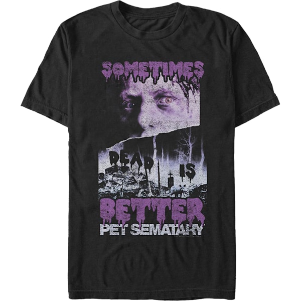 Retro Sometimes Dead Is Better Pet Sematary T-paita M