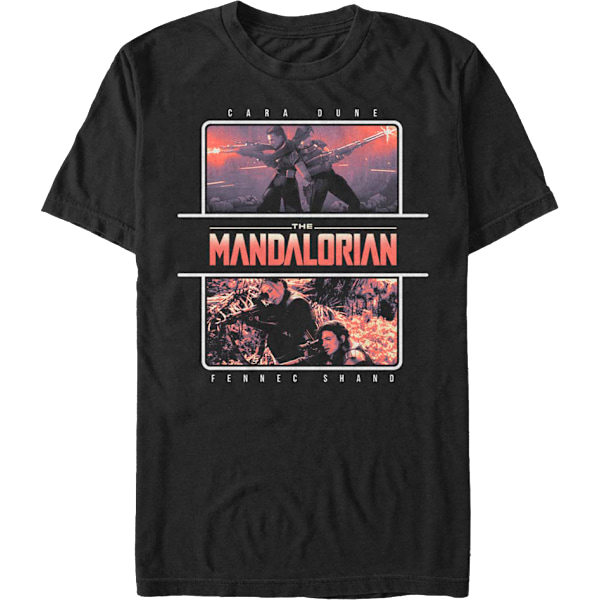 Cara Dune ja Fennec Shand The Mandalorian Star Wars T-paita M
