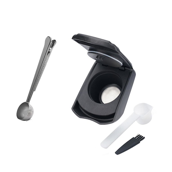 Lumio Edg325 Maskinkapselöverföring Återanvändbar Kaffeadapter Påfyllningsbar med Clip-Sked