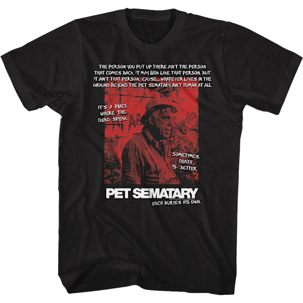 Hver Begraver Sit Eget Kæledyrs Kirkegård T-Shirt XL