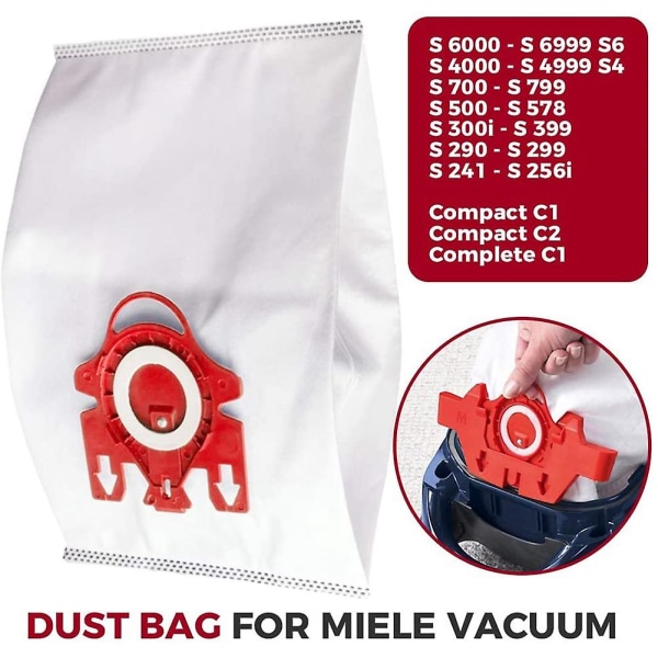 6 kpl Vaihtoehtoiset Airclean 3d Tehokkuus Pölypussit FJM Imurille Vaihto-osa 1