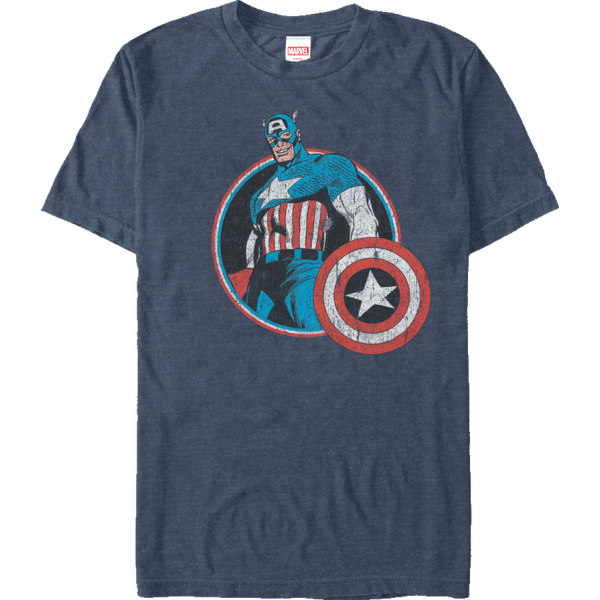 Marvel Retro Captain America T-shirt Ny L