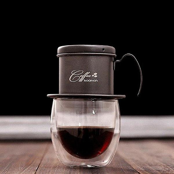 Vietnamesisk kaffefilterkopp dryppesopptaker med håndtak dryppkaffefilterkopp hell