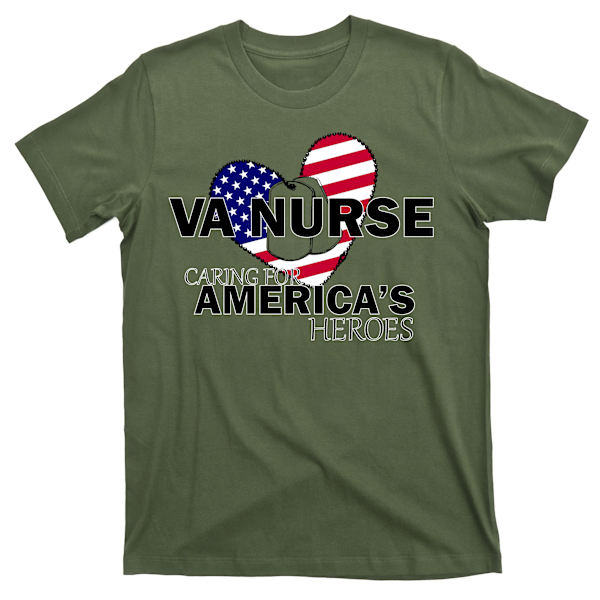 Veteran VA Nurse Omsorg for Amerikas Helter T-skjorte M