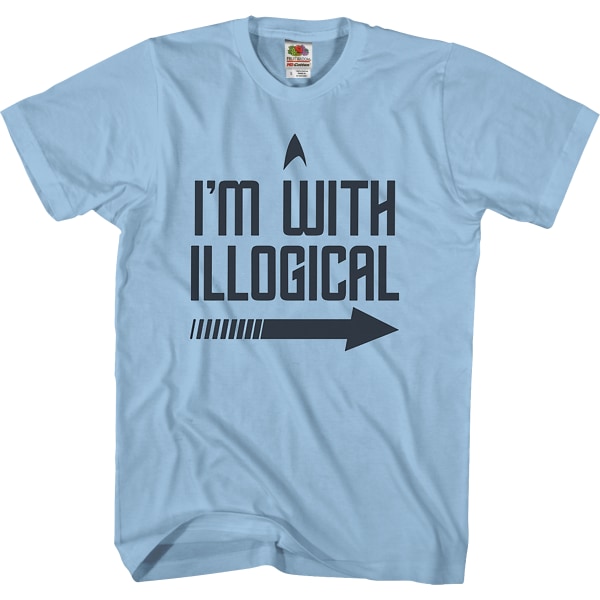 Jag är med illogical Star Trek T-shirt S