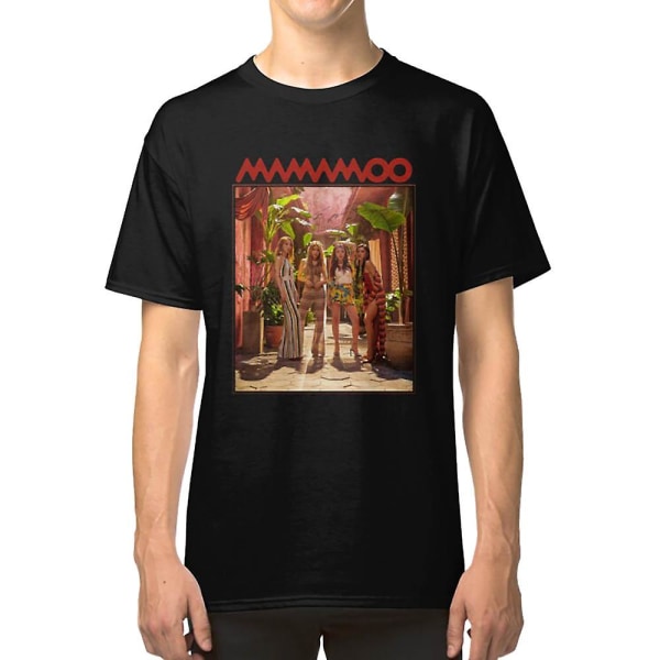 MAMAMOO ë§ˆë§ˆ?- Röd Måne: Grupp (Med TRYCKTA Autografer) T-shirt XXXL