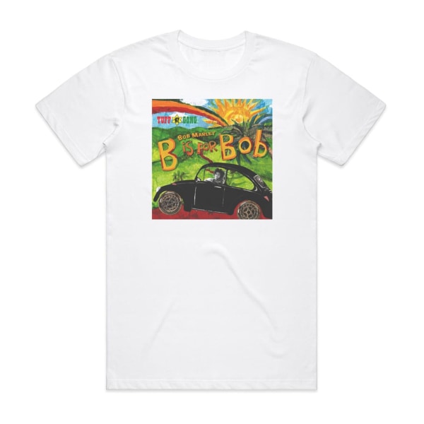 Bob Marley och The Wailers B Is For Bob Album Cover T-shirt Vit XL