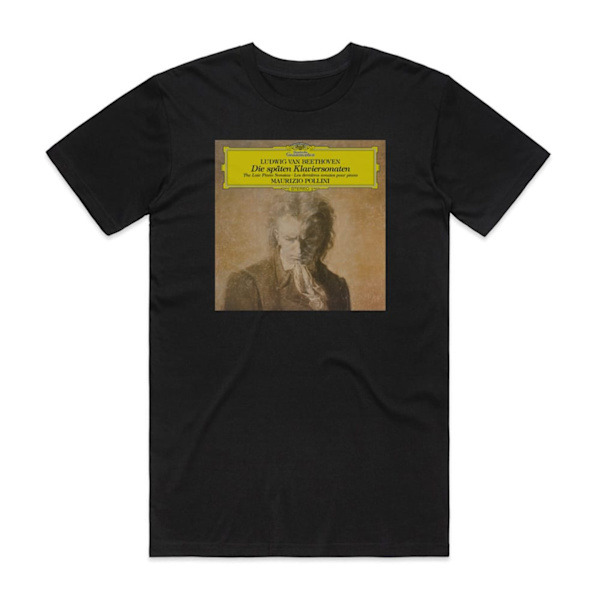 Maurizio Pollini The Late Piano Sonatas Album Cover T-shirt Sort XL