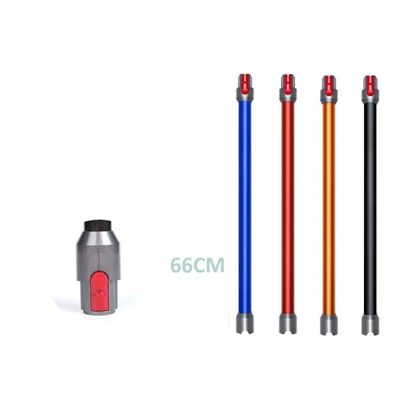 V10slim/digital Slim Fluffy Metall Snabbavlossning Rakt Rör Handhållen Stick T Förlängningsstav