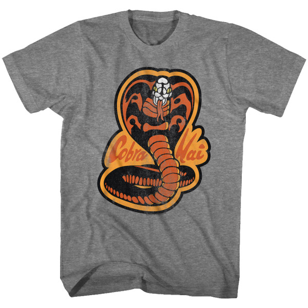 Karate Kid Distressed Cobra Kai Logo T-skjorte XL