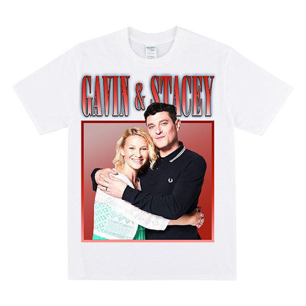 GAVIN & STACEY Kunnianosoitus T-paita White L